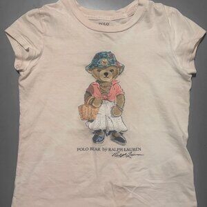 Ralph Lauren Girls Tee – Chic Polo Bear in Florals & Pastels 💕
